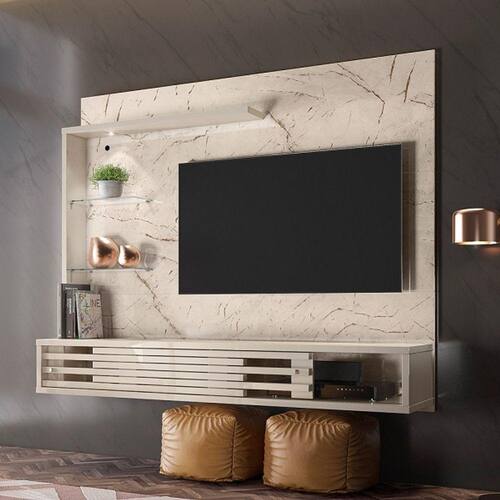 Painel Bancada para Tv até 50'' Led 2 Portas Suspensa Frizz Select