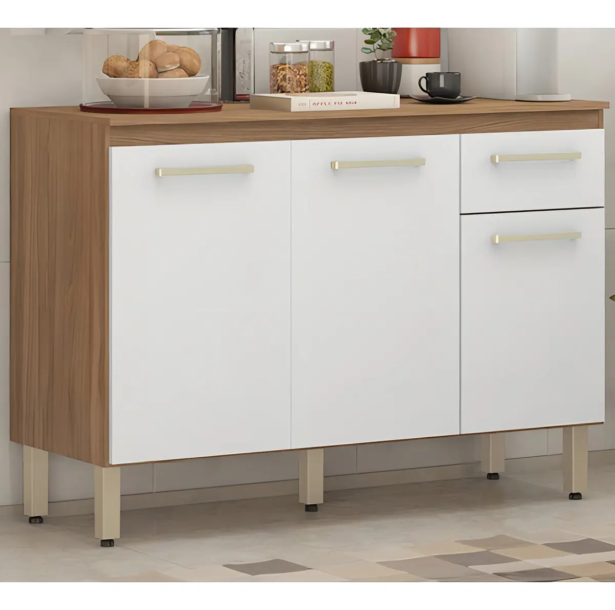 Balcão de Cozinha Dama 120 cm- Demóbile